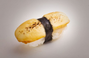 Grilled mozzerella nigiri marinated in teriyaki sauce